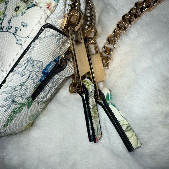 Aldo Floral Crossbody Strap 2 Side Purse Card Holder Keychain Gift Box Set - Picture 11 of 15